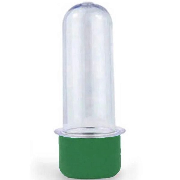 LEMBRANCINHA MINI TUBETE TUBO DE ENSAIO VERDE CLARO - 08 CM - 10 UNIDADES - CRIAFORMA