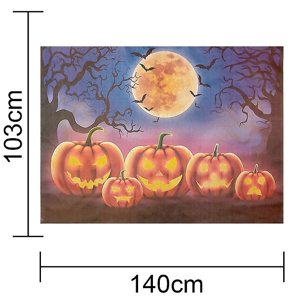 PAINEL HALLOWEEN ABÓBORA TNT GIGANTE PROMOÇÃO - PIFFER