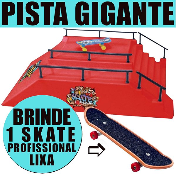 Skate Skete Dedo Show Na Pista E Rampa + Ferramentas E Rodas