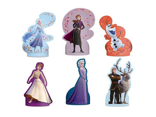 DECORAÇÃO DE MESA FESTA FROZEN 2 - 06 UNIDADE - REGINA FESTAS