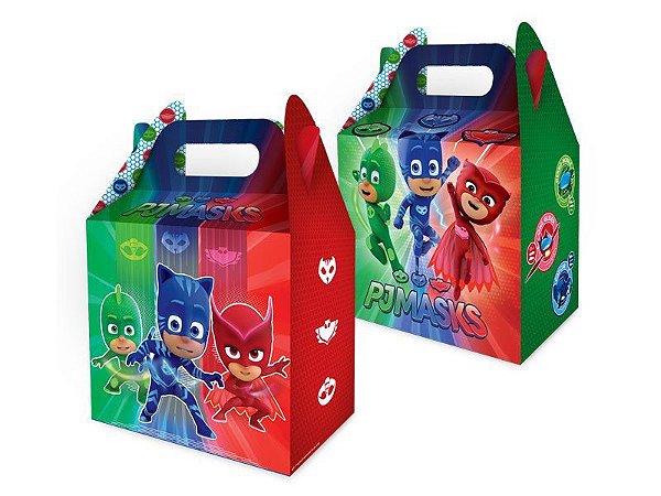 CAIXA SURPRESA FESTA PJ MASKS - 08 UNIDADES - REGINA FESTAS