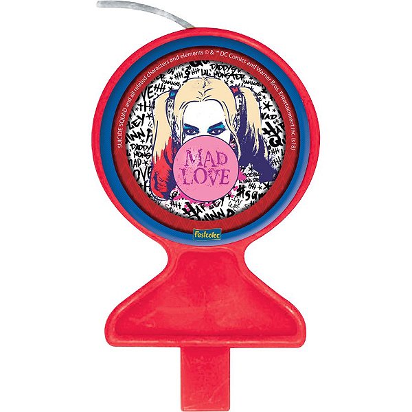 VELA FESTA ARLEQUINA - 1 UNIDADE - FESTCOLOR