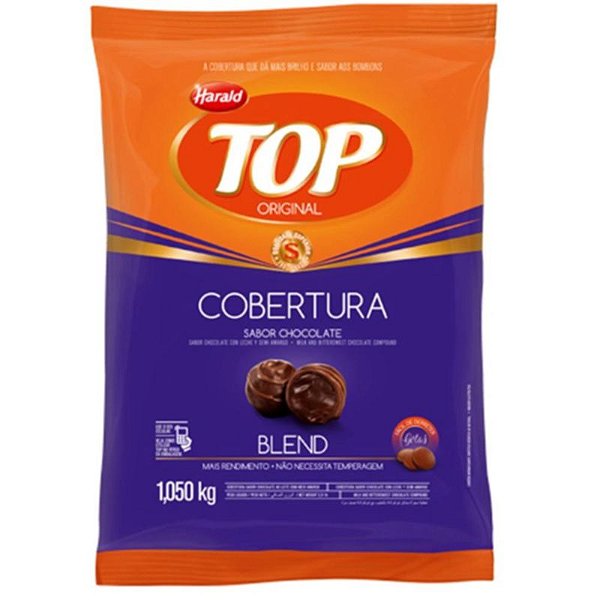 CHOCOLATE GOTAS COBERTURA TOP BLEND HARALD 1,050KG - HARALD