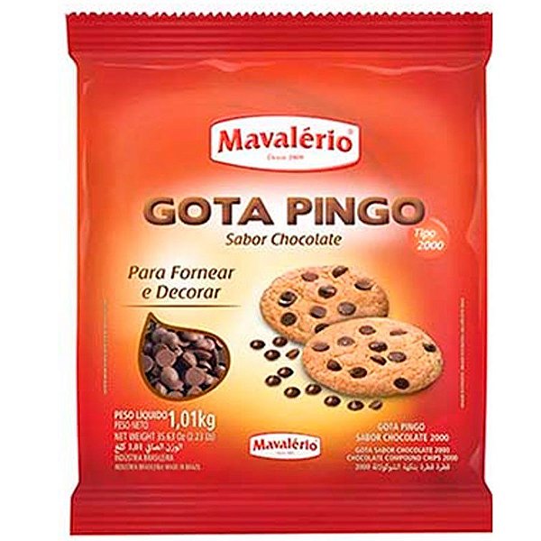 GOTA PINGO SABOR CHOCOLATE 1,010KG - MAVALÉRIO