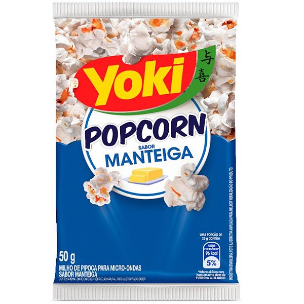 PIPOCA PARA MICRO-ONDAS MANTEIGA - 50 G - YOKI