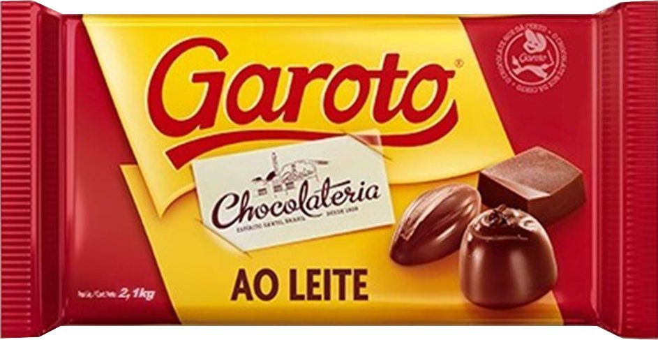 BARRA DE CHOCOLATE AO LEITE 2,1KG - GAROTO