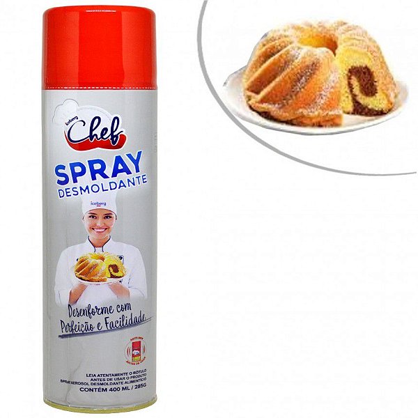 Spray Desmoldante - 400ml - 1 unidade - Cake Brasil - Rizzo