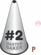 BICO DE CONFEITAR INOX PERLÊ / LISO #2 TAM P COD 2283 UN MASTER BAKER