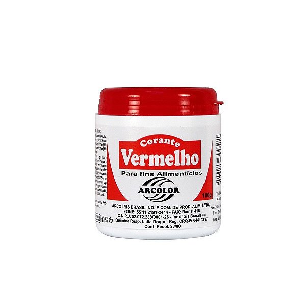 CORANTE PÓ VERMELHO 100G - ARCOLOR