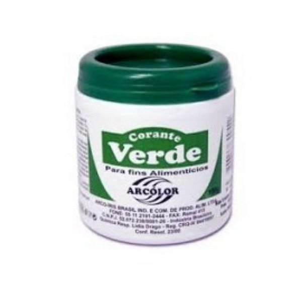 CORANTE EM PÓ VERDE 100G ARCOLOR