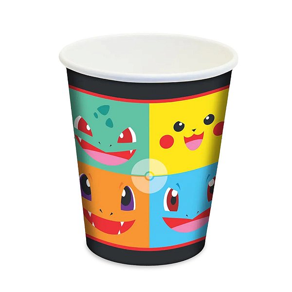 COPO DE PAPEL FESTA POKEMON POCKET MONSTERS 180ML - 08 UNIDADES - JUNCO