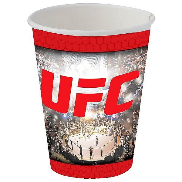 COPO DESCARTÁVEL UFC 200ML 08 UNIDADES - FESTCOLOR