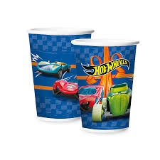 COPO DESCARTÁVEL FESTA HOT WHEELS 08 UNIDADES - REGINA FESTAS