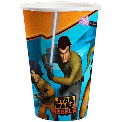 COPO DE PAPEL - FESTA STAR WARS 180 ML - 08 UNIDADES - REGINA FESTAS