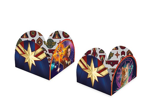 PORTA FORMINHA FESTA CAPITÃ MARVEL - 50 UNIDADES - REGINA FESTAS