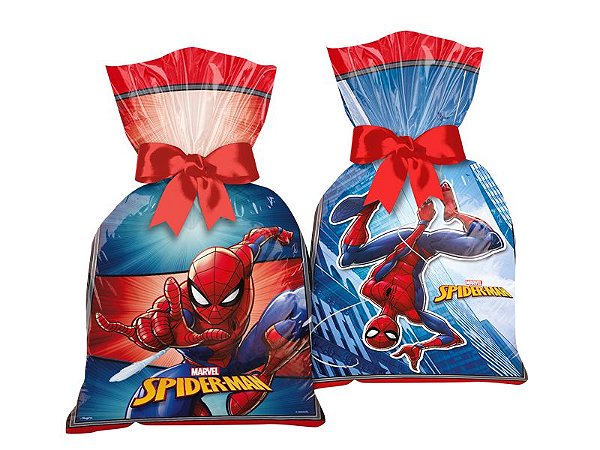 SACOLA SURPRESA HOMEM-ARANHA DE VOLTA AO LAR - 08 UNIDADES - REGINA FESTAS