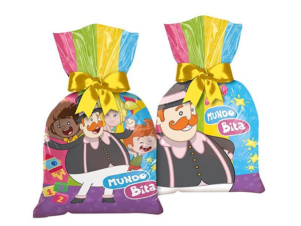 SACOLA SURPRESA FESTA MUNDO BITA 2 - 08 UNIDADES - REGINA FESTAS