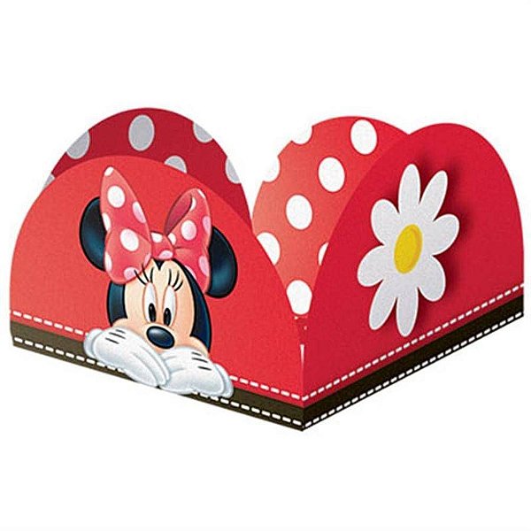 PORTA FORMINHA PARA DOCES MINNIE VERMELHA 50 UNIDADES - REGINA FESTAS