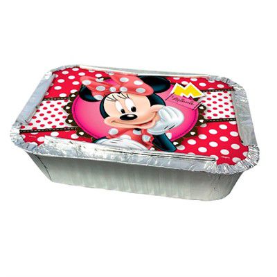 KIT MARMITINHA COM TAMPA FESTA MINNIE RED - 08 UNIDADES - REGINA FESTAS