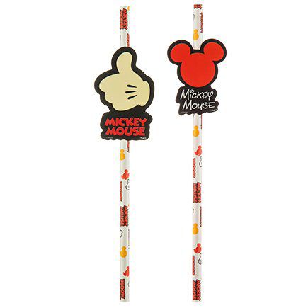 CANUDO DE PAPEL DESCARTÁVEL FESTA MICKEY - 08 UNIDADES - REGINA FESTAS
