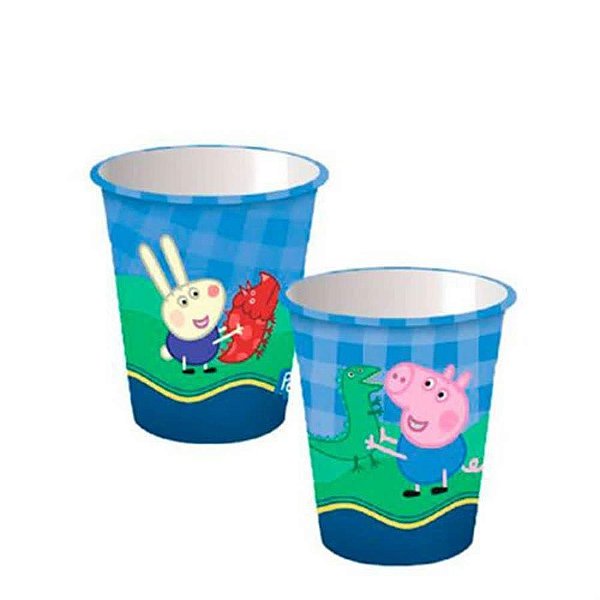 COPO DESCARTÁVEL - GEORGE PIG 08 UNIDADES 180ML - REGINA FESTAS