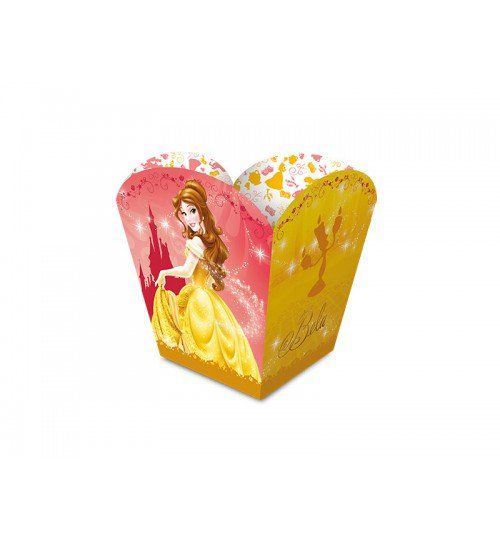 CACHEPOT PARA DOCINHOS FESTA PRINCESA BELA - 08 UNIDADES - REGINA FESTAS