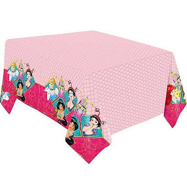 TOALHA DE MESA FESTA PRINCESAS AMIGAS - 01 UNIDADE - REGINA FESTAS