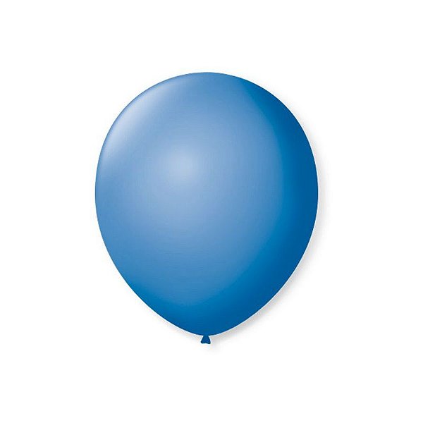 BALÃO DE FESTA LATEX 7'' 18CM - AZUL TURQUESA - 50 UNIDADES - SÃO ROQUE