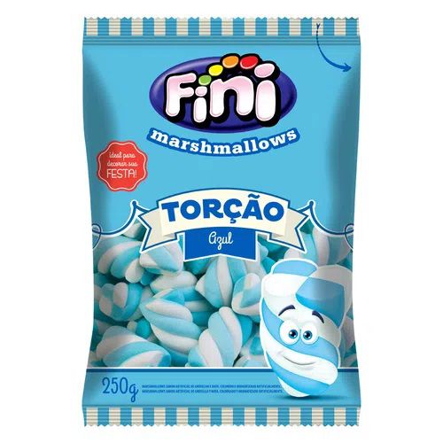 MARSHMALLOW TORÇÃO AZUL 250G - FINI