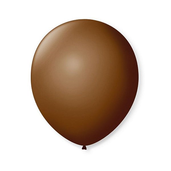 BALÃO DE FESTA LATEX 9'' 23CM - CAFÉ BRASIL - 50 UNIDADES - SÃO ROQUE