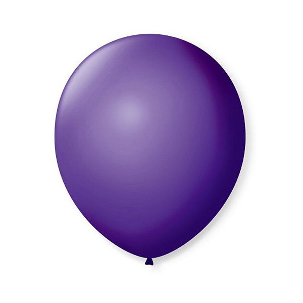 BALÃO DE FESTA LATEX 9'' 23CM - ROXO UVA - 50 UNIDADES - SÃO ROQUE