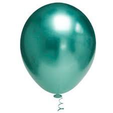 BALÃO DE FESTA METÁLICO 11'' 28CM - VERDE - 25 UNIDADES - SÃO ROQUE