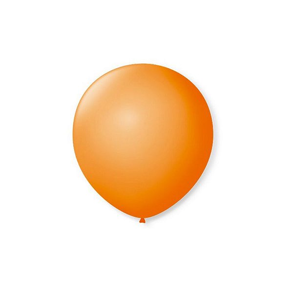 BALÃO DE FESTA LATEX 5'' 13CM - LARANJA MANDARIM - 50 UNIDADES - SÃO ROQUE