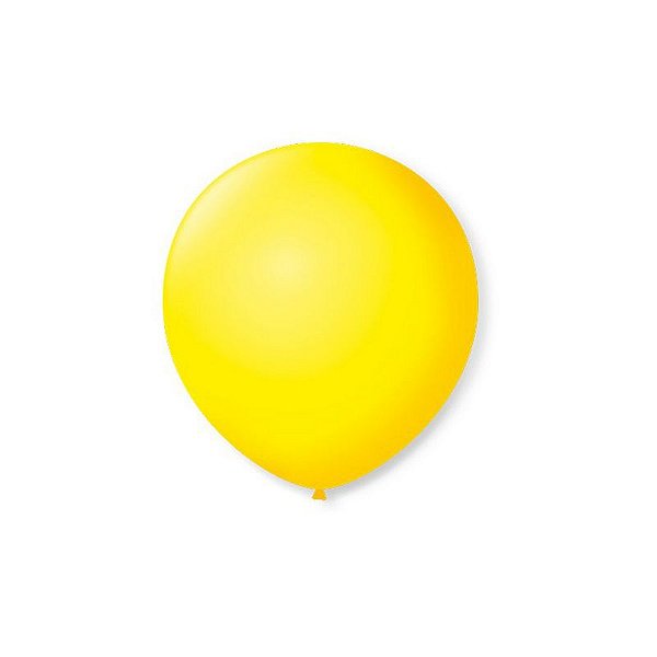 BALÃO DE FESTA LATEX 5'' 13CM - AMARELO CITRINO - 50 UNIDADES - SÃO ROQUE