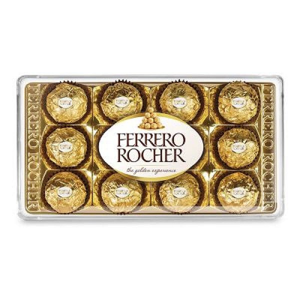 BOMBOM FERRERO ROCHER 150G - COM 12 UNIDADES