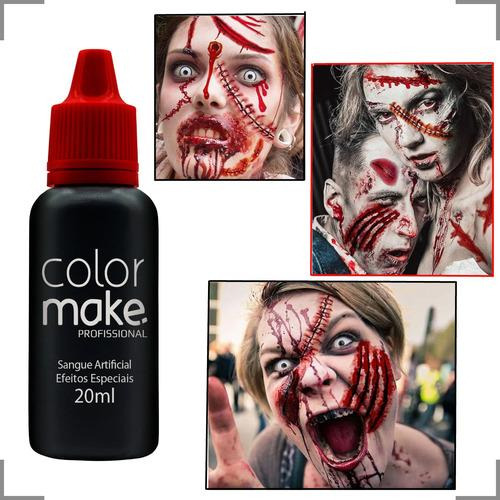 SANGUE ARTIFICIAL SANGUE FALSO MAQUIAGEM HALLOWEEN COLORMAKE
