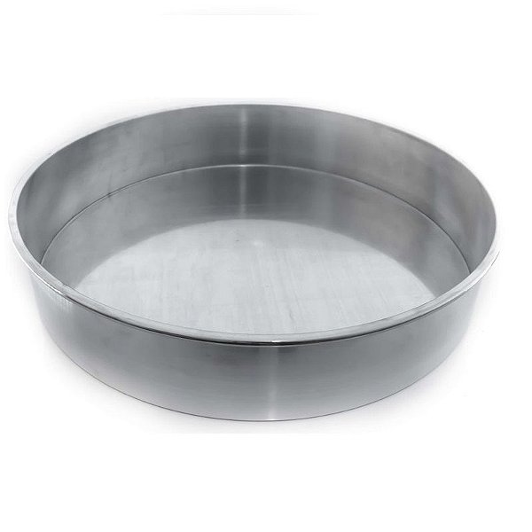 FORMA REDONDA FUNDO FIXO 31X5,5 CM - DE ALUMÍNIO - MP ALUMÍNIO