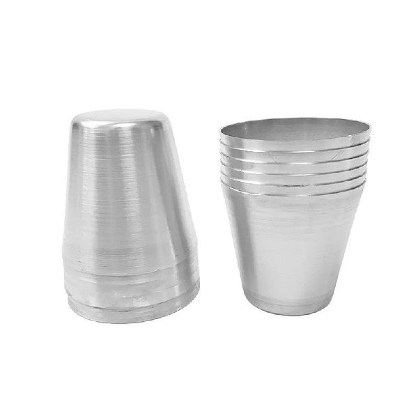 FORMINHA PETIT GATEAU - 4,5 X 7 X 6,8 CM - ALUMÍNIO - COD: FO243 - RS PANIFICAÇÃO