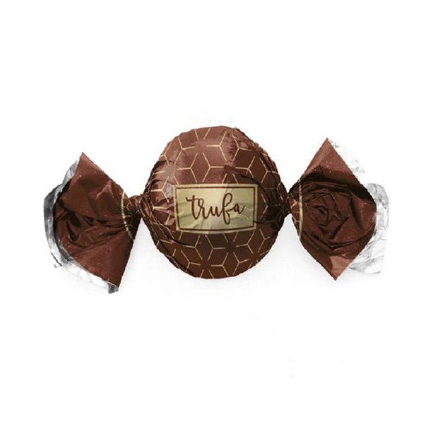 EMBALAGEM PARA TRUFAS E BOMBONS   STAR MARROM  - 14,5CM X 15,5CM - 100 UNIDADES - CROMUS