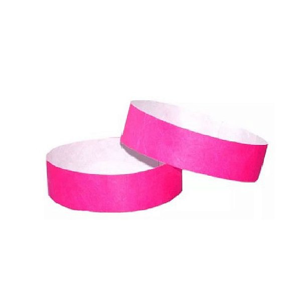 PULSEIRA DE IDENTIFICAÇÃO PINK NEON - 50 UNIDADES - EMBRAMAFI