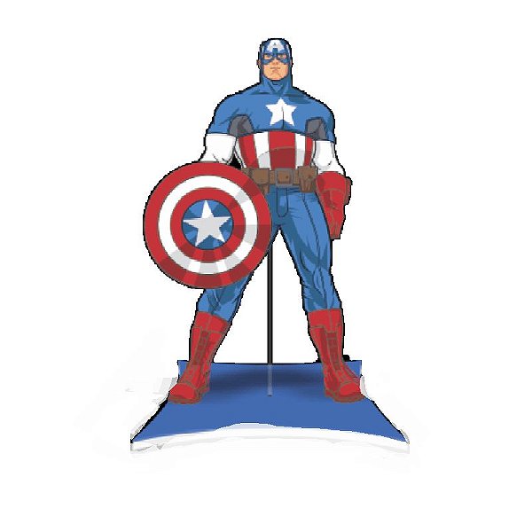 ENFEITE CAPITÃO  AMÉRICA  REFERÊNCIA 07666 - 01 UNIDADE - PIFFER