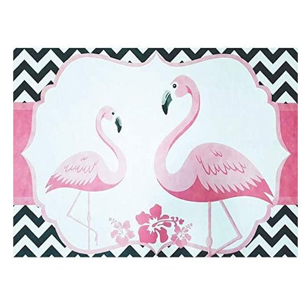 PAINEL DECORATIVO DE TNT FESTA FLAMINGO - 1,40 X 1,03 - REFERÊNCIA 109019 - PIFFER