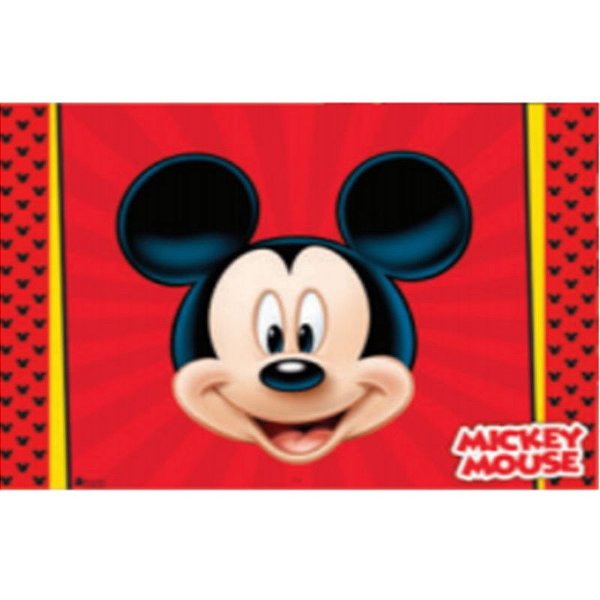 PAINEL GRANDE DE TNT DECORATIVO FESTA MICKEY - 1,40M X 1,03M - PIFFER