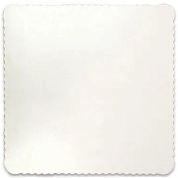 BASE PARA BOLO CAKE BOARD QUADRADO BRANCO 24 CM - ULTRAFEST