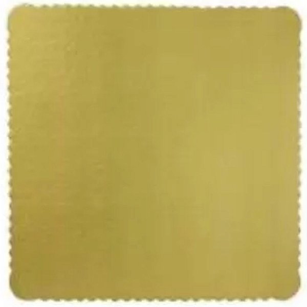 BASE PARA BOLO CAKE BOARD QUADRADO OURO 24 CM - ULTRAFEST