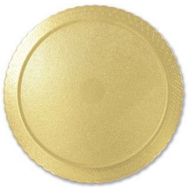 BASE PARA BOLO CAKE BOARD REDONDO OURO 32 CM - ULTRAFEST