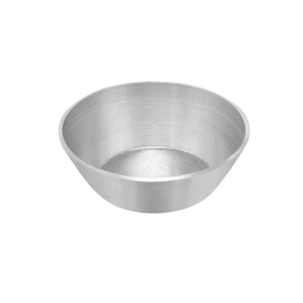 FORMINHA EMPADA LISA - N°00 - 2,3 X 1,3 X 3,5 CM - CONTÉM 12 UNIDADES - ALUMÍNIO - HERMANN