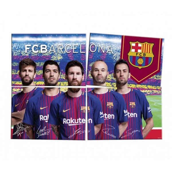 PAINEL PARA DECORAÇÃO FESTA BARCELONA 4 LÂMINAS - 1,28M X 90CM - FESTCOLOR