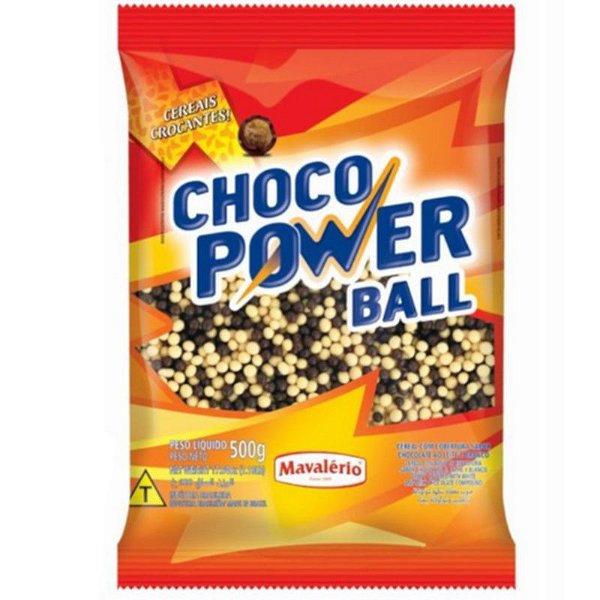 CHOCO POWER BALL  CEREAL  CHOCOLATE MISTO 500G - MAVALÉRIO