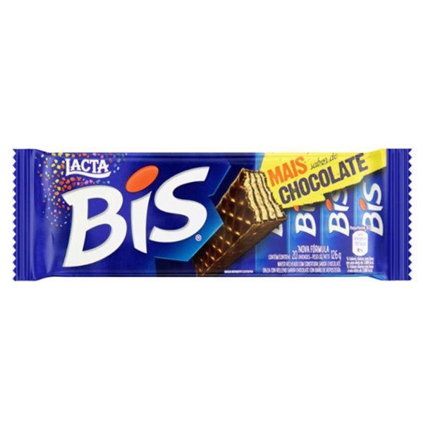 CHOCOLATE WAFER BIS  PRETO- 126G - LACTA